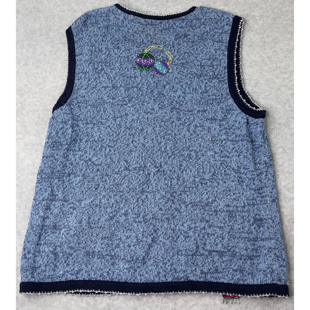 White Stag Snowman Vest Womens Plus 16W Winter Christmas Top - Picture 10 of 11